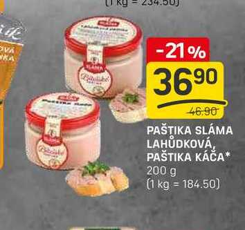 PAŠTIKA SLÁMA LAHŮDKOVÁ, PAŠTIKA KÁČA 200 g