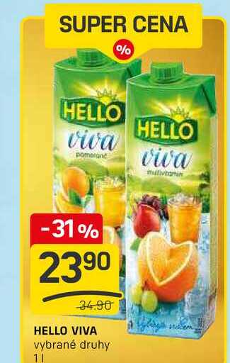 HELLO VIVA vybrané druhy 1l