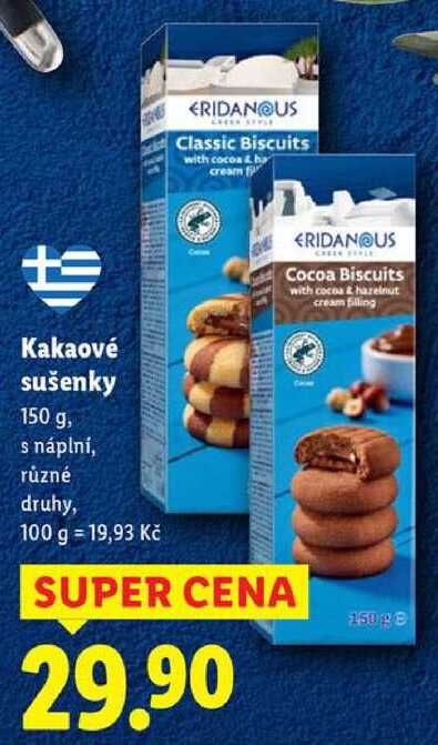 Kakaové sušenky, 150 g