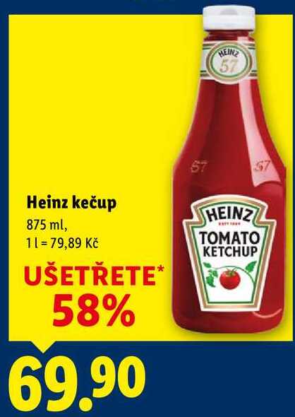 Heinz kečup, 875 ml