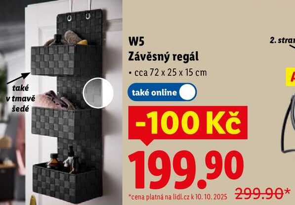 W5 Závěsný regál 