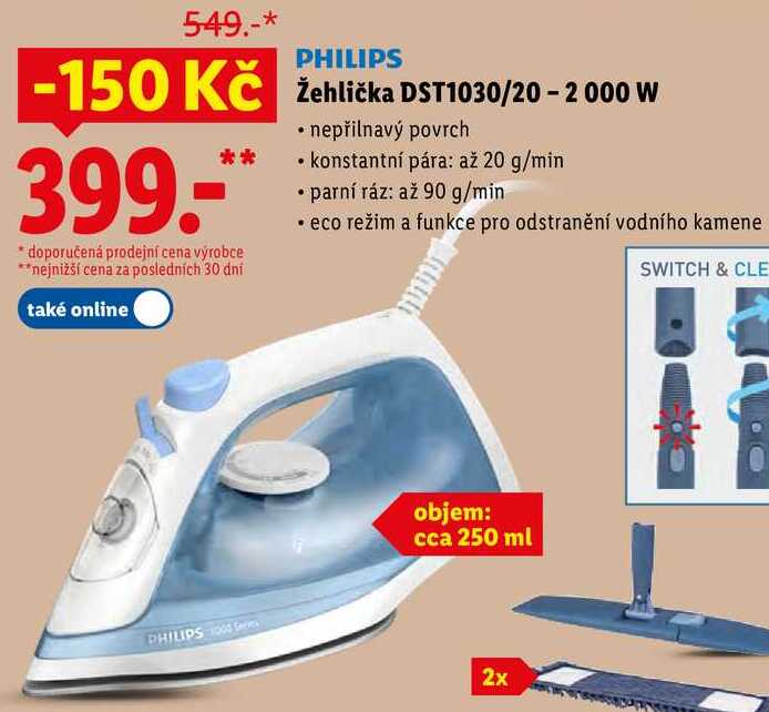 Žehlička DST1030/20 - 2 000 W 