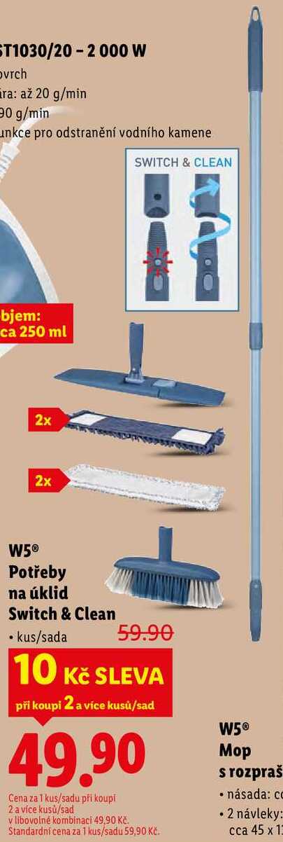W5 Potřeby na úklid Switch & Clean 