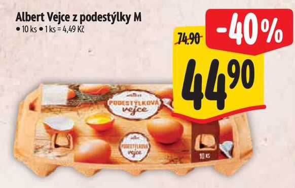 Albert Vejce z podestýlky M, 10 ks 