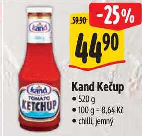 Kand Kečup, 520 g 