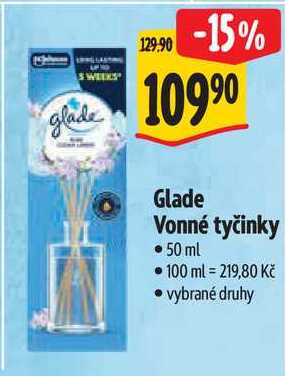 Glade Vonné tyčinky, 50 ml 
