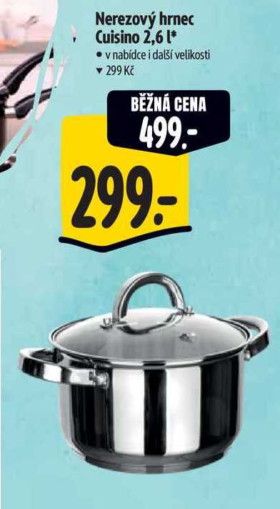 Nerezový hrnec Cuisino 2,6 l