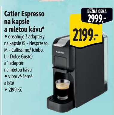 Catler Espresso na kapsle a mletou kávu