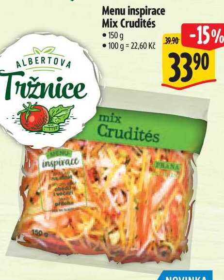 Menu inspirace Mix Crudités, 150 g