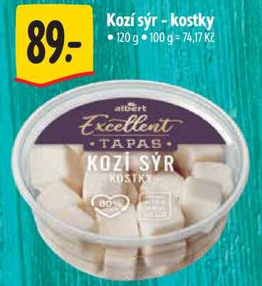 Kozí sýr - kostky, 120 g 