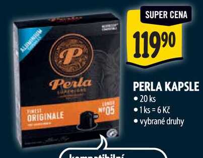 PERLA KAPSLE, 20 ks 