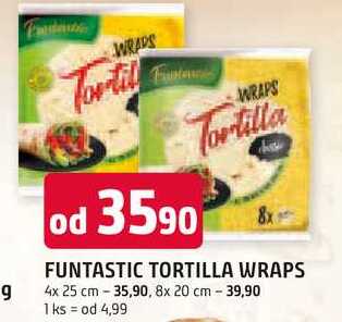 FUNTASTIC TORTILLA WRAPS 4x 25 cm