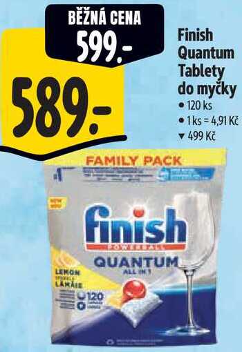 Finish Quantum Tablety do myčky, 120 ks 