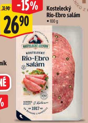 Kostelecký Rio-Ebro salám, 100 g