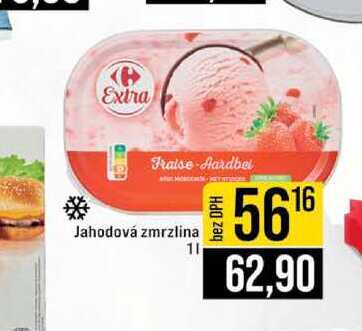 Jahodová zmrzlina 1 l