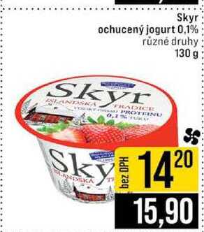 Bohušovická mlékárna Skyr ochucený jogurt 0,1% 130 g 