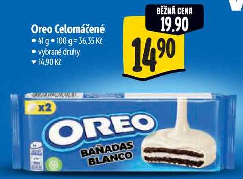 Oreo Celomáčené, 41 g 