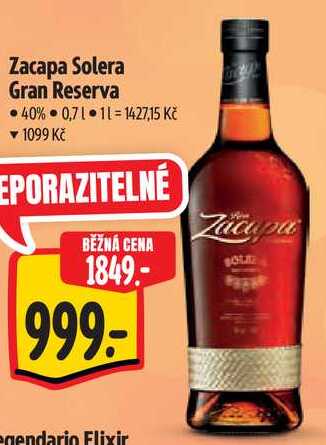 Zacapa Solera Gran Reserva, 0,7 l