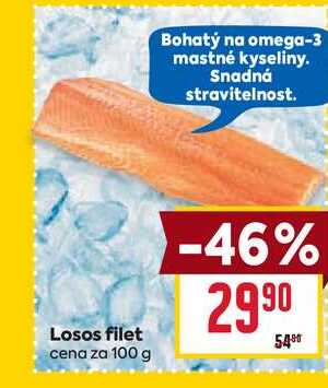 Losos filet cena za 100g
