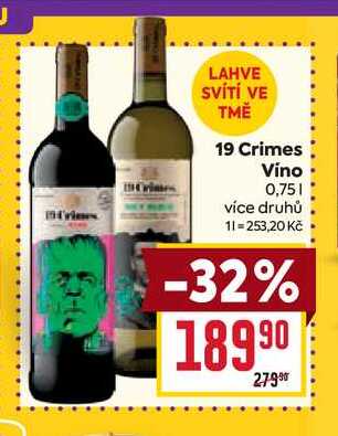 19 Crimes Vino 0,75l