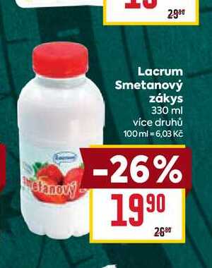 Lacrum Smetanový zákys 330 ml 