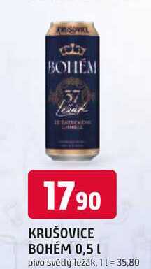 KRUŠOVICE BOHÉM 0,5 L