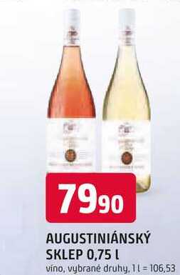 AUGUSTINIÁNSKÝ SKLEP 0,75 l