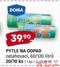 DOMA PYTLE NA ODPAD zatahovací, 60/120 litrů 20/10 ks  