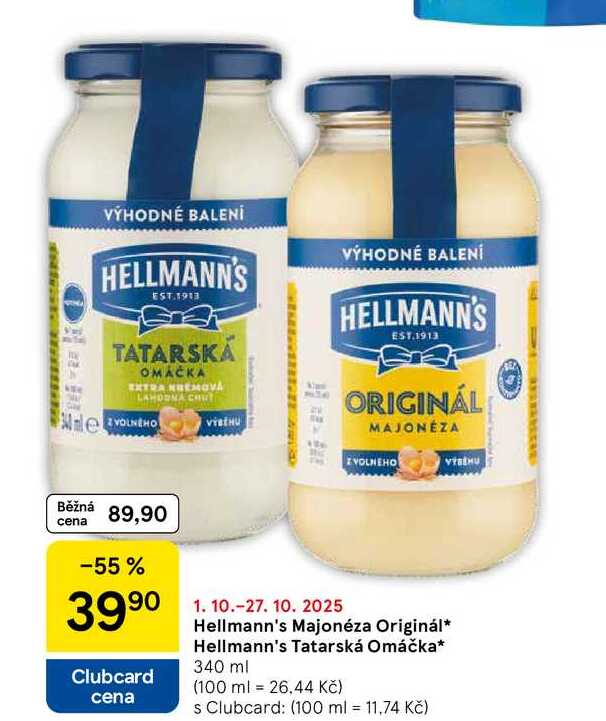 Hellmann's Majonéza Originál, 340 ml