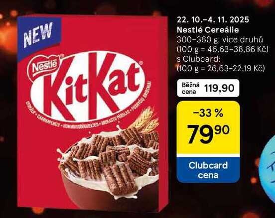 Nestlé Cereálie, 300-360 g, více druhů  
