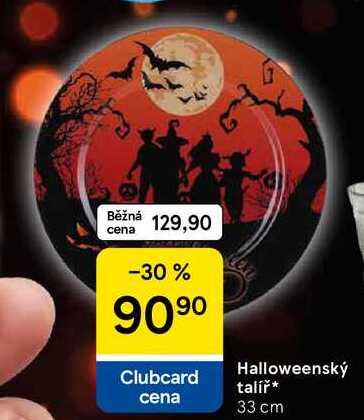 Halloweenský talíř, 33 cm 