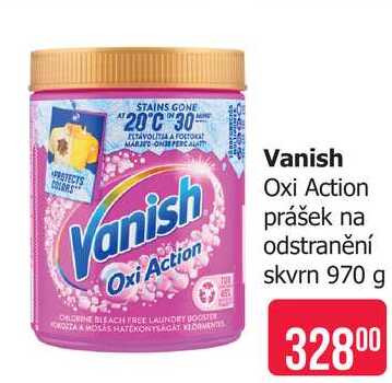 Vanish Oxi Action prášek na odstranění skvrn 970 g