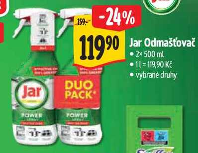Jar Odmašťovač, 2x 500 ml 