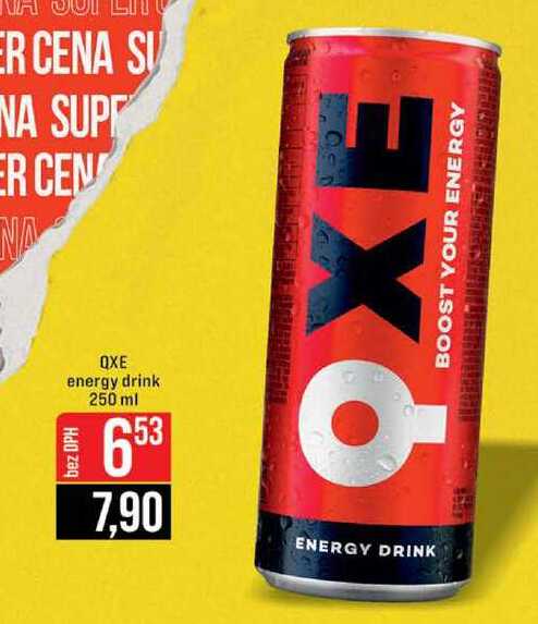 QXE energy drink plech 250 ml 