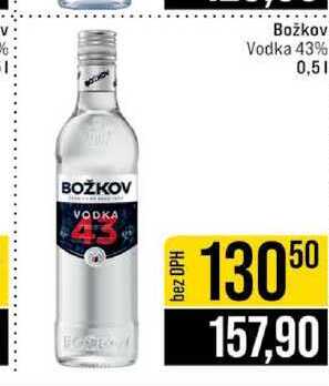 Božkov Vodka 43% 0,5 l