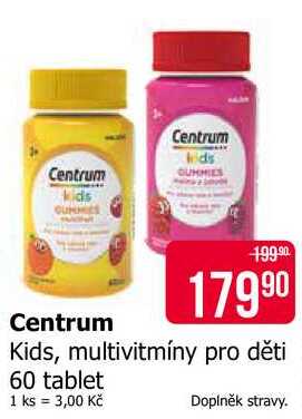 Centrum Kids, multivitmíny pro děti 60 tablet 