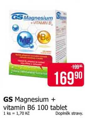 GS Magnesium vitamin B6 100 tablet 