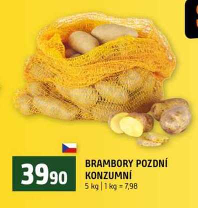 BRAMBORY POZDNÍ KONZUMNÍ 5 kg 