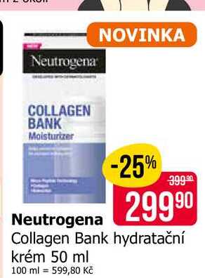 Neutrogena Collagen Bank hydratační krém 50 ml 