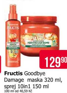 Fructis Goodbye Damage maska 320 ml