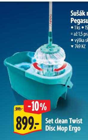 Set clean Twist Disc Mop Ergo 