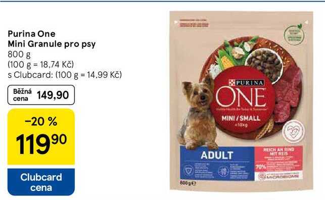 Purina One Mini Granule pro psy, 800 g