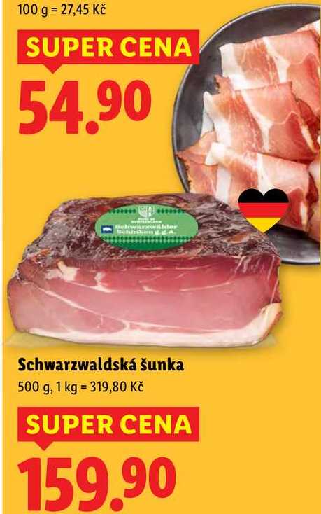 Schwarzwaldská šunka, 500 g