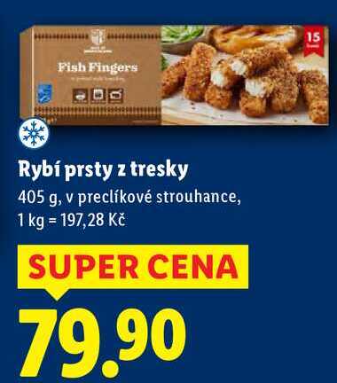 Rybí prsty z tresky, 405 g
