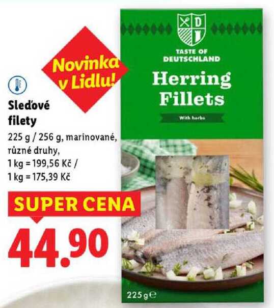 Sleďové filety, 225 g/256 g