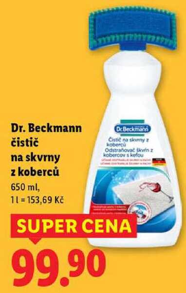 Dr. Beckmann čistič na skvrny z koberců, 650 ml