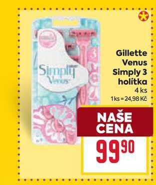 Gillette Venus Simply 3 holitka 4 ks 