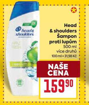 Head & shoulders Šampon proti lupům 500 ml 