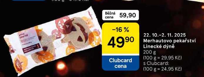 Merhautovo pekařství Linecké dýně, 200 g 