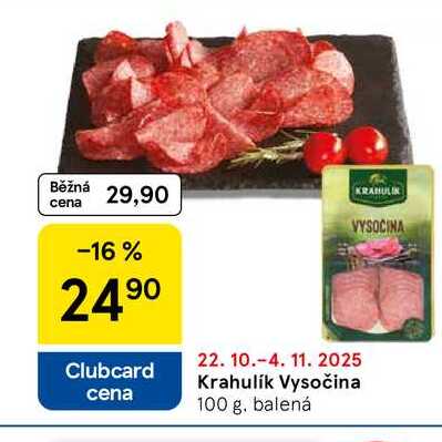 Krahulík Vysočina, 100 g